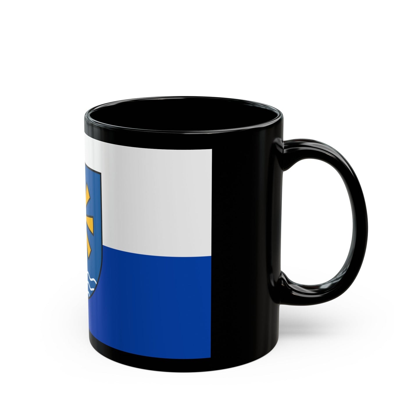 Flag of Bodenseekreis Germany - Black Coffee Mug-The Sticker Space