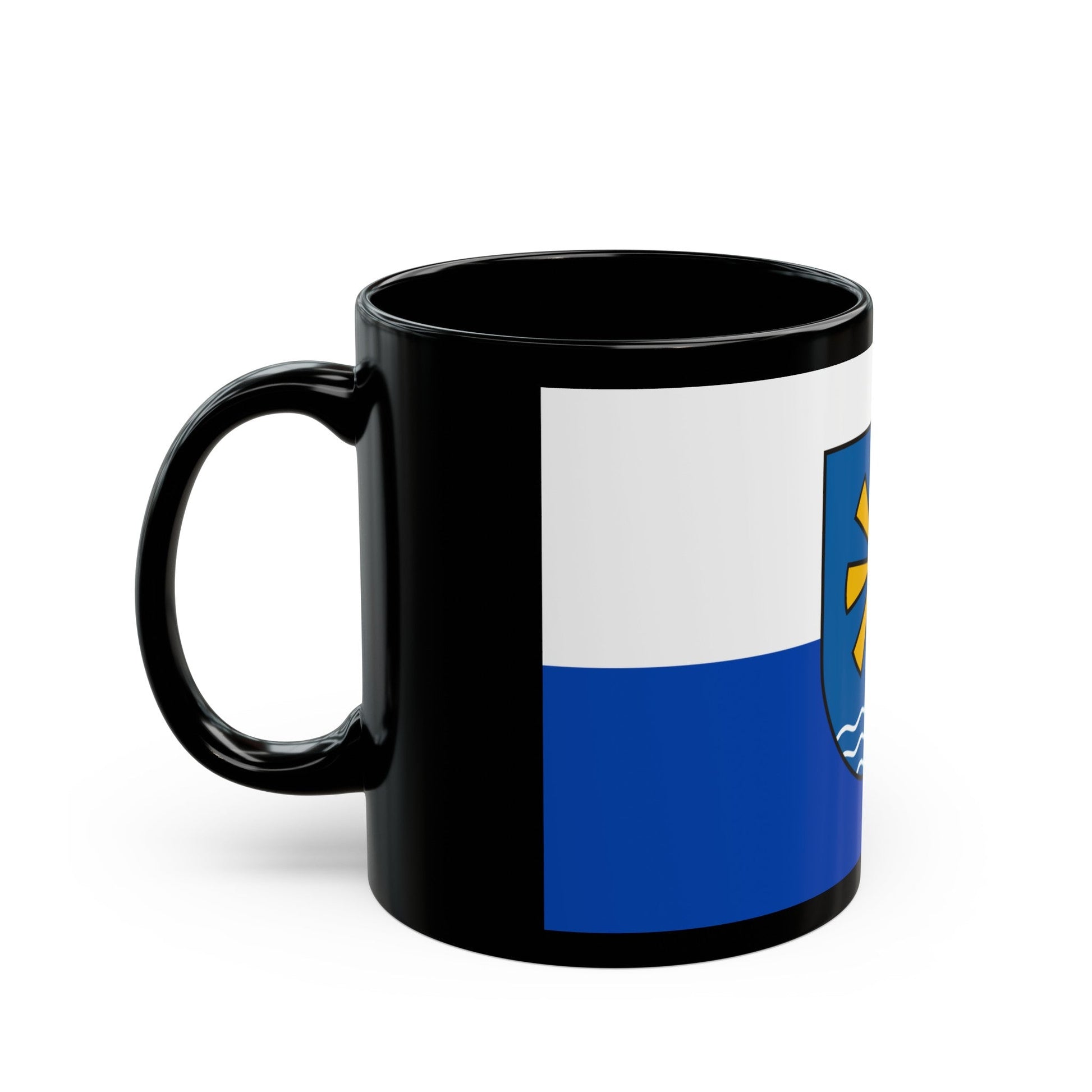 Flag of Bodenseekreis Germany - Black Coffee Mug-The Sticker Space