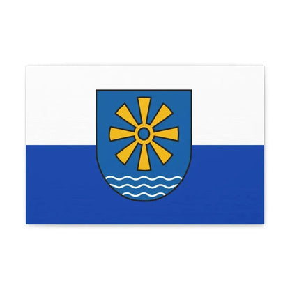 Flag of Bodenseekreis Germany - Canvas Wall Art 18″ x 12″ 1.25" - The Sticker Space