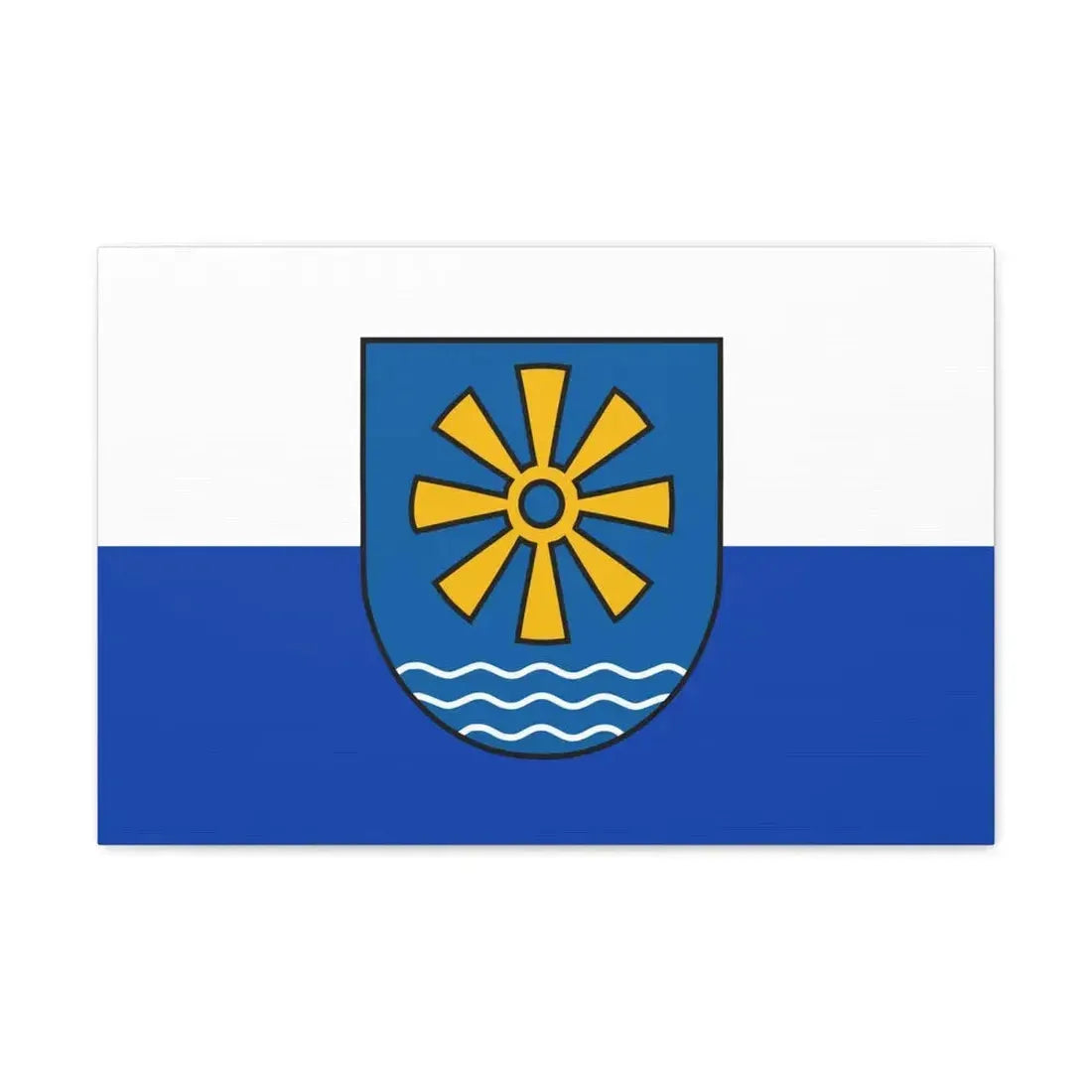 Flag of Bodenseekreis Germany - Canvas Wall Art 24″ x 16″ 1.25" - The Sticker Space