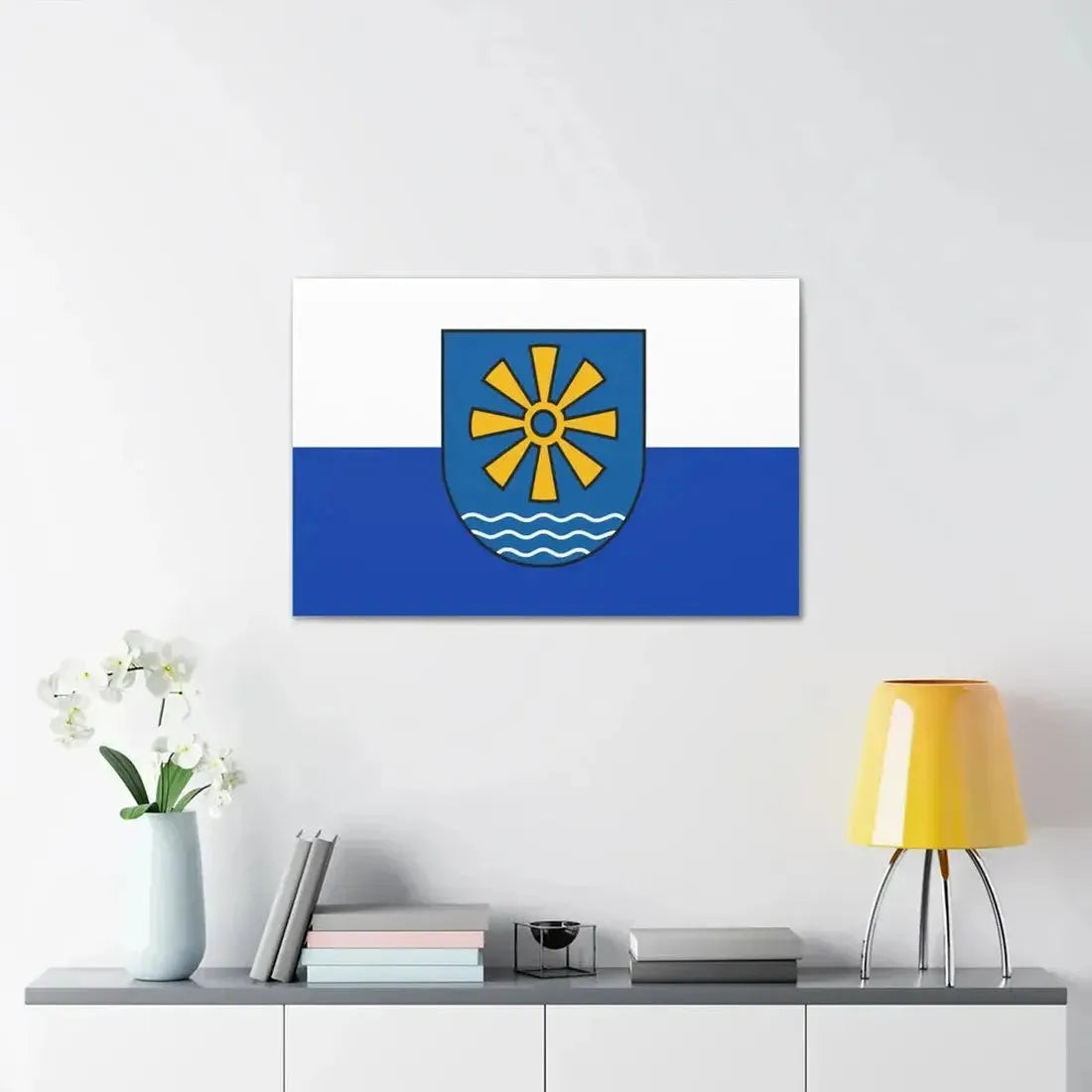 Flag of Bodenseekreis Germany - Canvas Wall Art - The Sticker Space