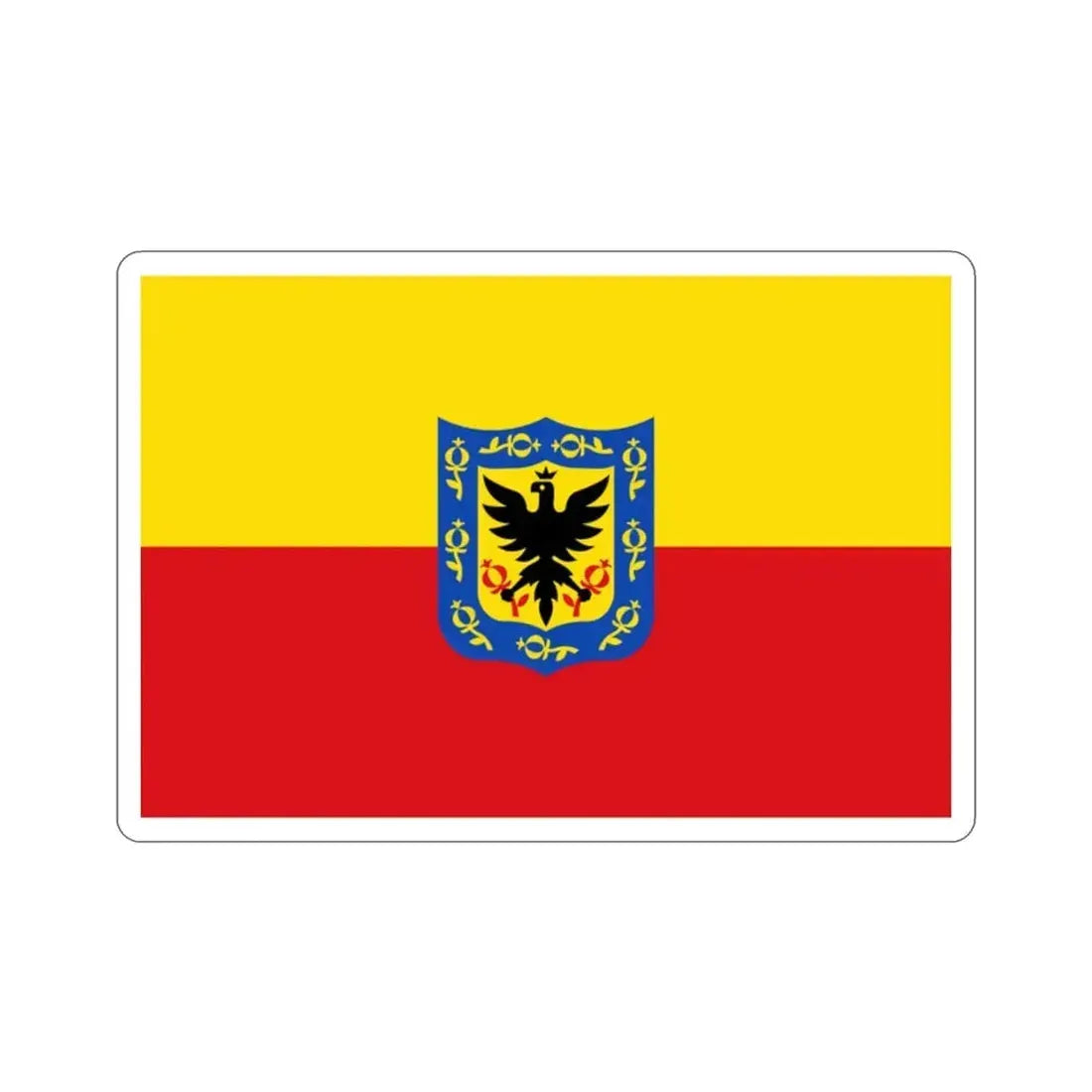 Flag of Bogotá Colombia STICKER Vinyl Die-Cut Decal 2 Inch - The Sticker Space
