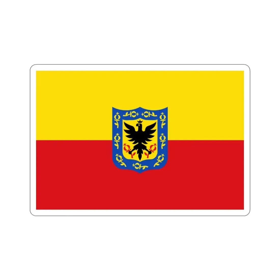 Flag of Bogotá Colombia STICKER Vinyl Die-Cut Decal 2 Inch - The Sticker Space