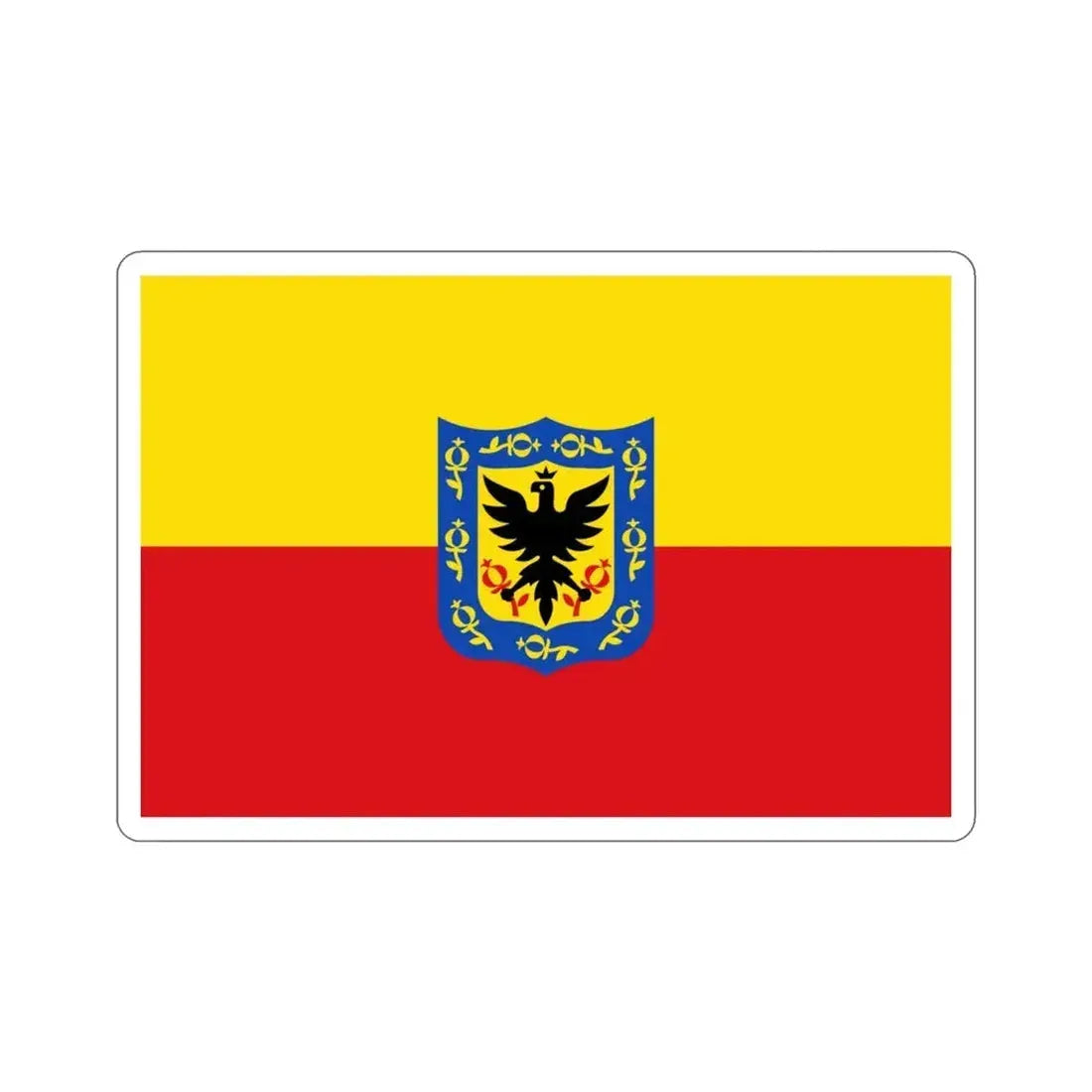 Flag of Bogotá Colombia STICKER Vinyl Die-Cut Decal 3 Inch - The Sticker Space