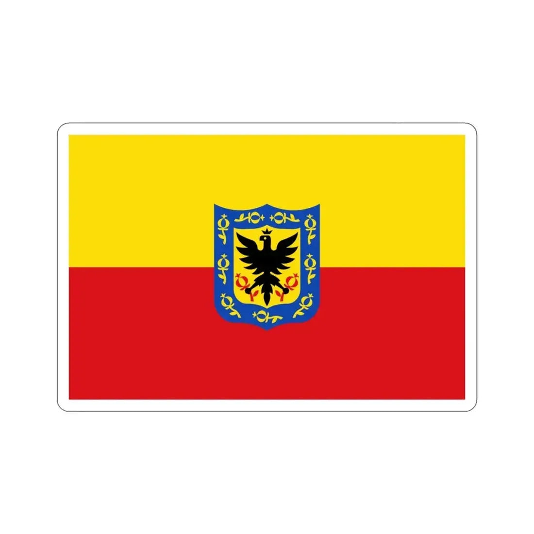 Flag of Bogotá Colombia STICKER Vinyl Die-Cut Decal 3 Inch - The Sticker Space