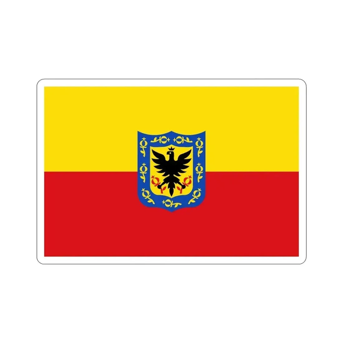 Flag of Bogotá Colombia STICKER Vinyl Die-Cut Decal 4 Inch - The Sticker Space