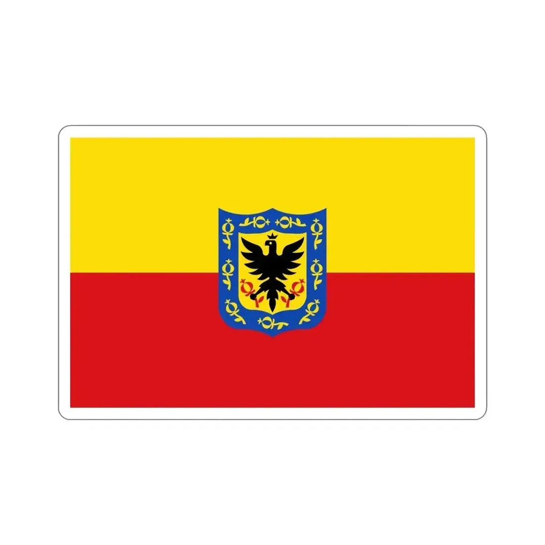 Flag of Bogotá Colombia STICKER Vinyl Die-Cut Decal 5 Inch - The Sticker Space