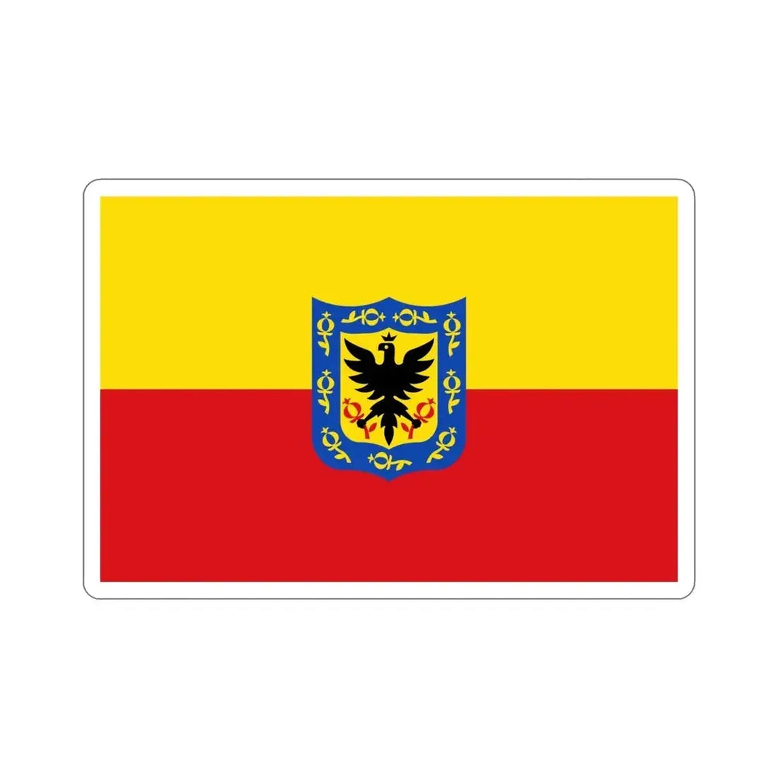 Flag of Bogotá Colombia STICKER Vinyl Die-Cut Decal 5 Inch - The Sticker Space