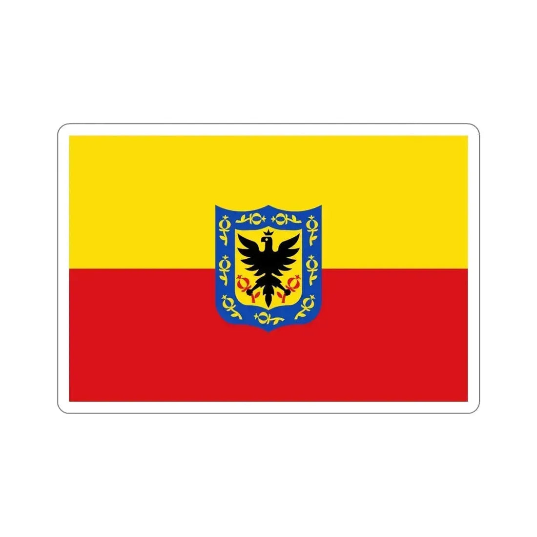 Flag of Bogotá Colombia STICKER Vinyl Die-Cut Decal 6 Inch - The Sticker Space