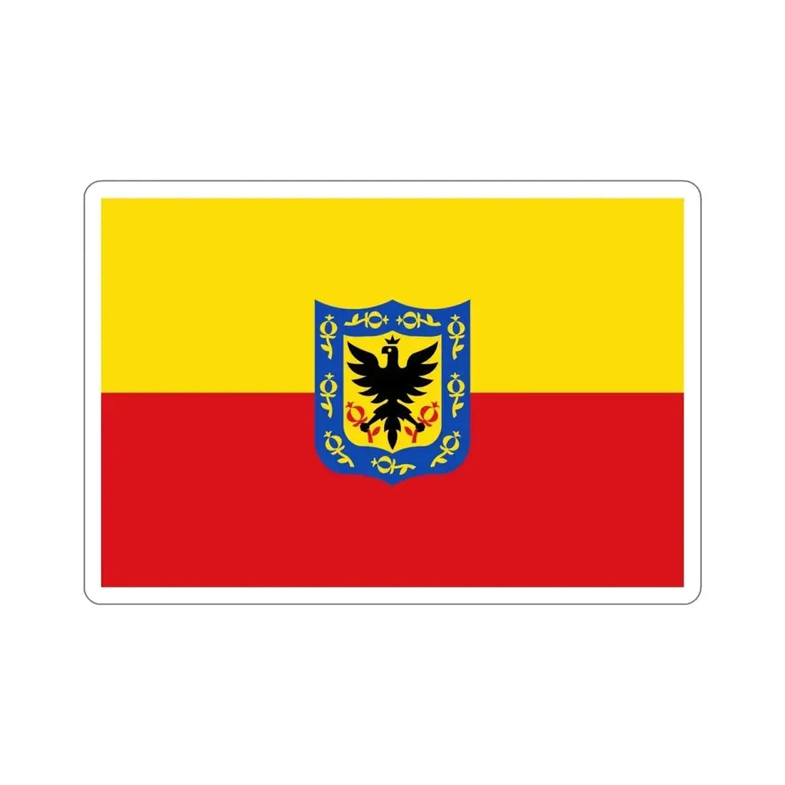 Flag of Bogotá Colombia STICKER Vinyl Die-Cut Decal - The Sticker Space