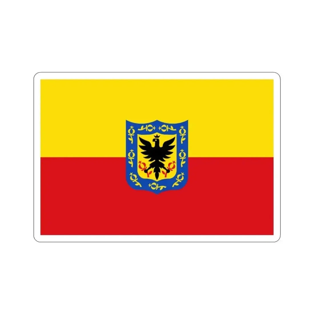 Flag of Bogotá Colombia STICKER Vinyl Die-Cut Decal - The Sticker Space