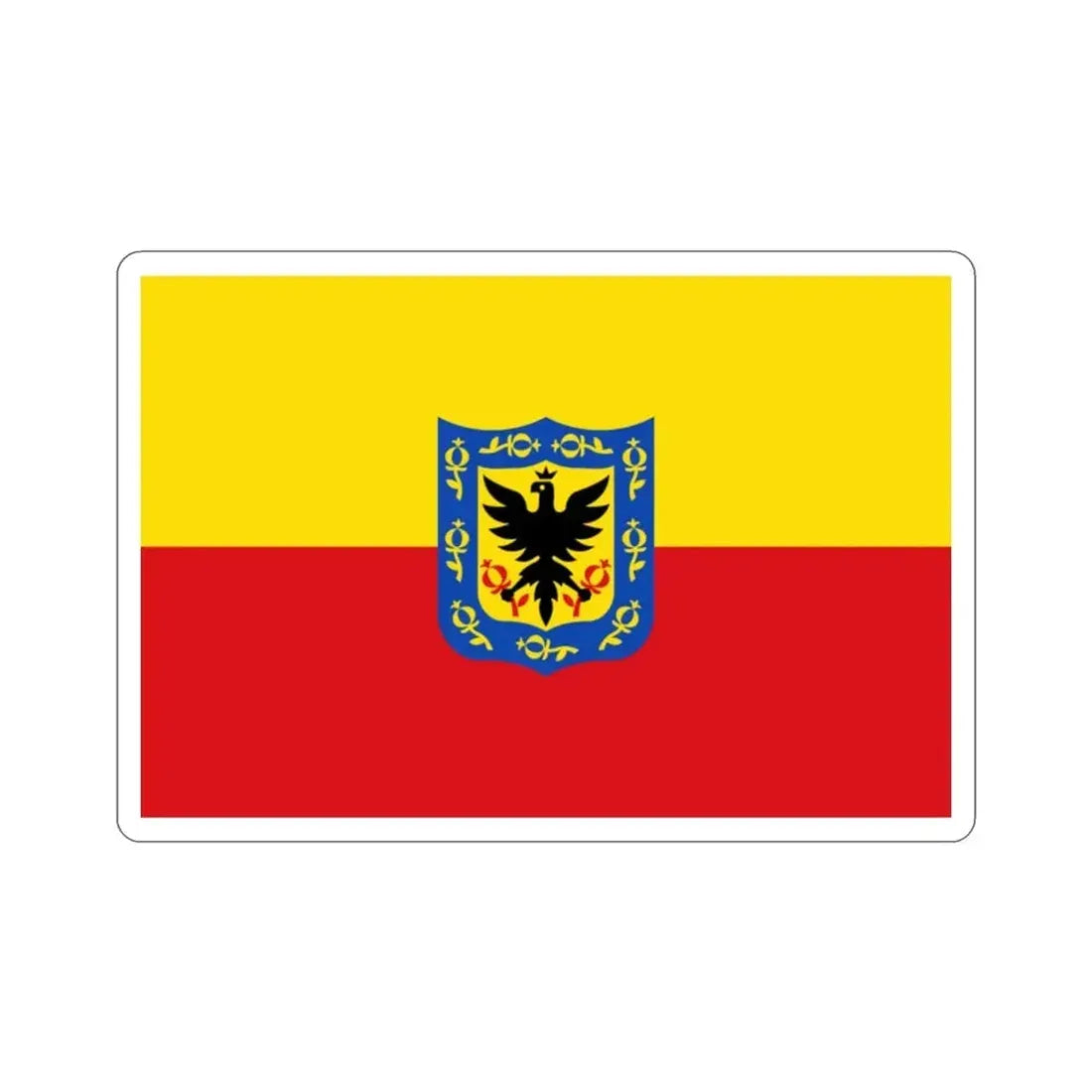 Flag of Bogotá Colombia STICKER Vinyl Die-Cut Decal - The Sticker Space