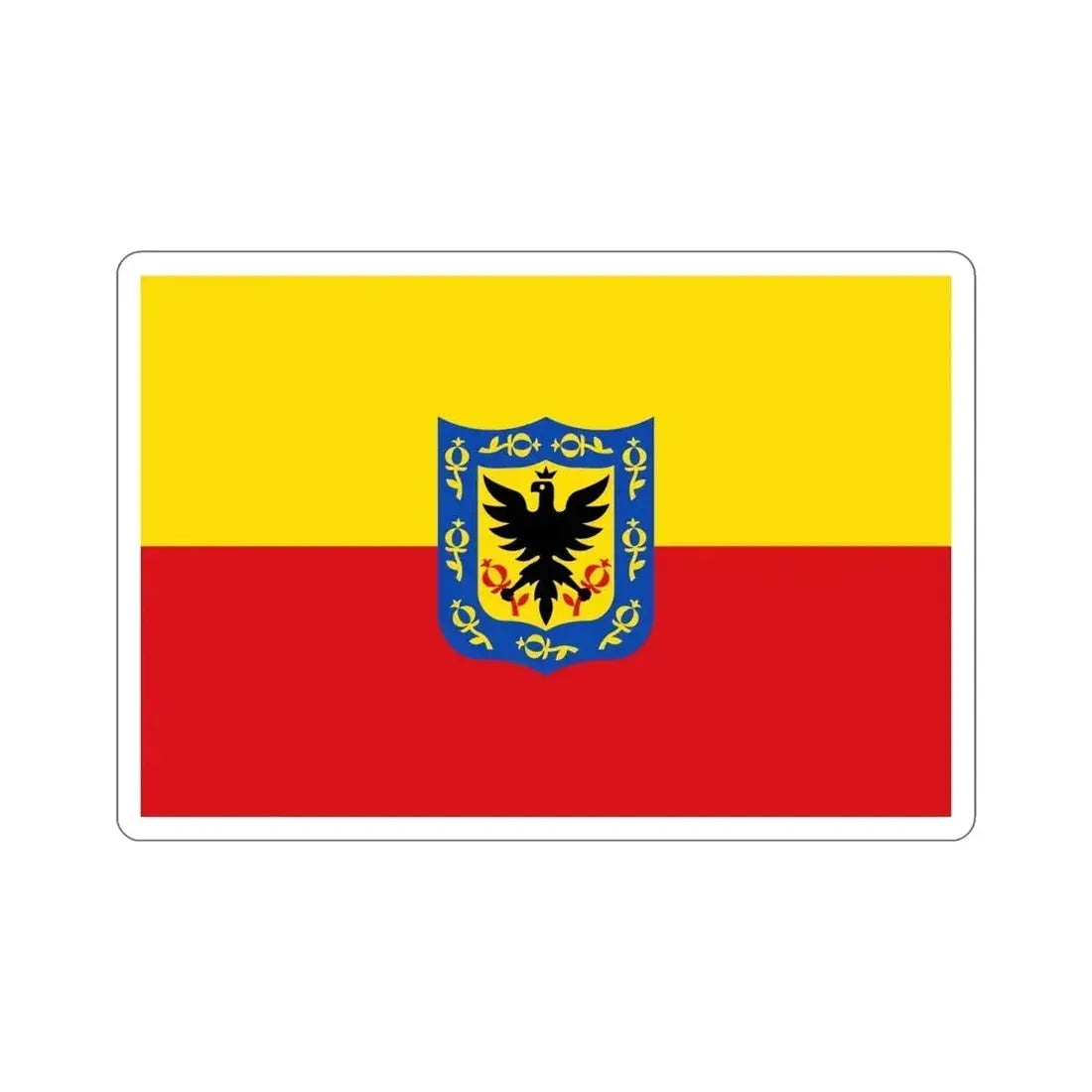 Flag of Bogotá Colombia STICKER Vinyl Die-Cut Decal - The Sticker Space