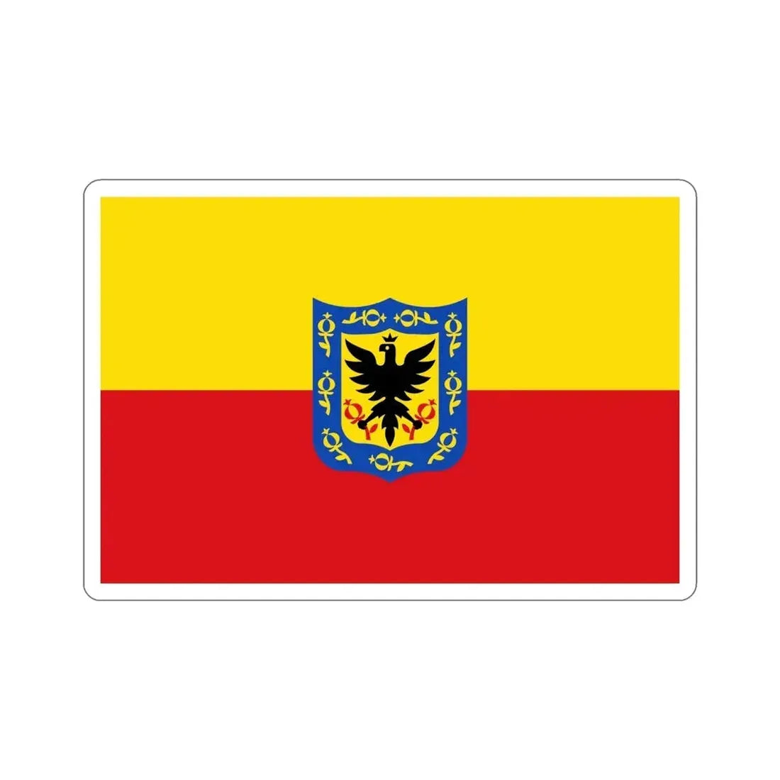 Flag of Bogotá Colombia STICKER Vinyl Die-Cut Decal - The Sticker Space