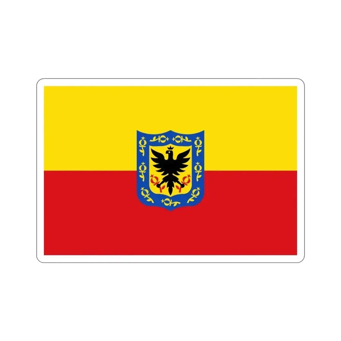 Flag of Bogotá Colombia STICKER Vinyl Die-Cut Decal - The Sticker Space
