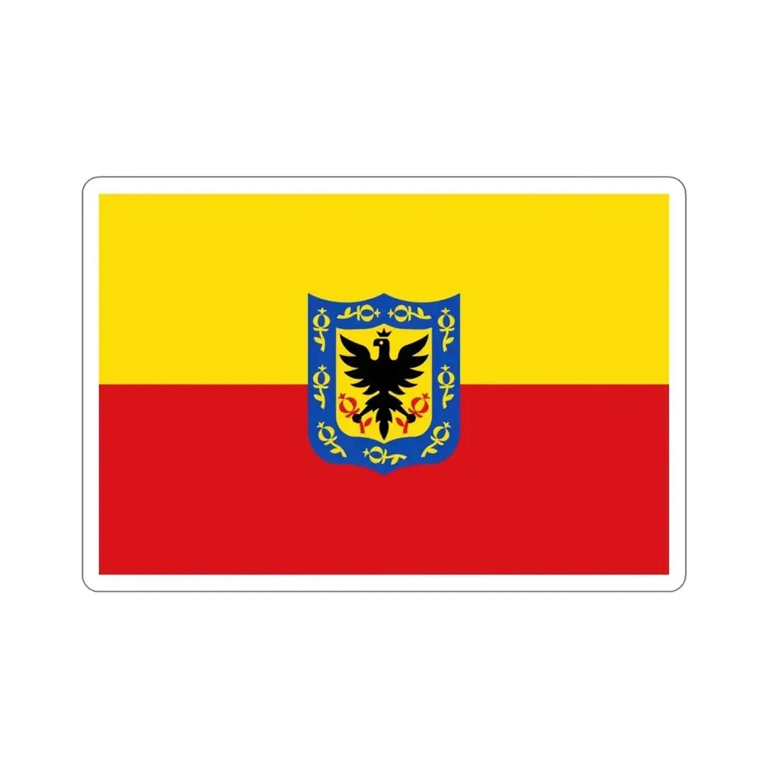 Flag of Bogotá Colombia STICKER Vinyl Die-Cut Decal - The Sticker Space