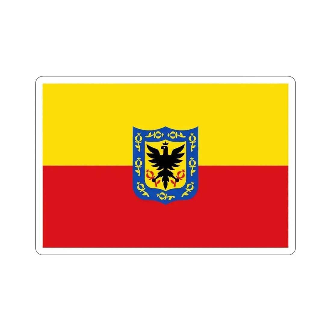 Flag of Bogotá Colombia STICKER Vinyl Die-Cut Decal - The Sticker Space