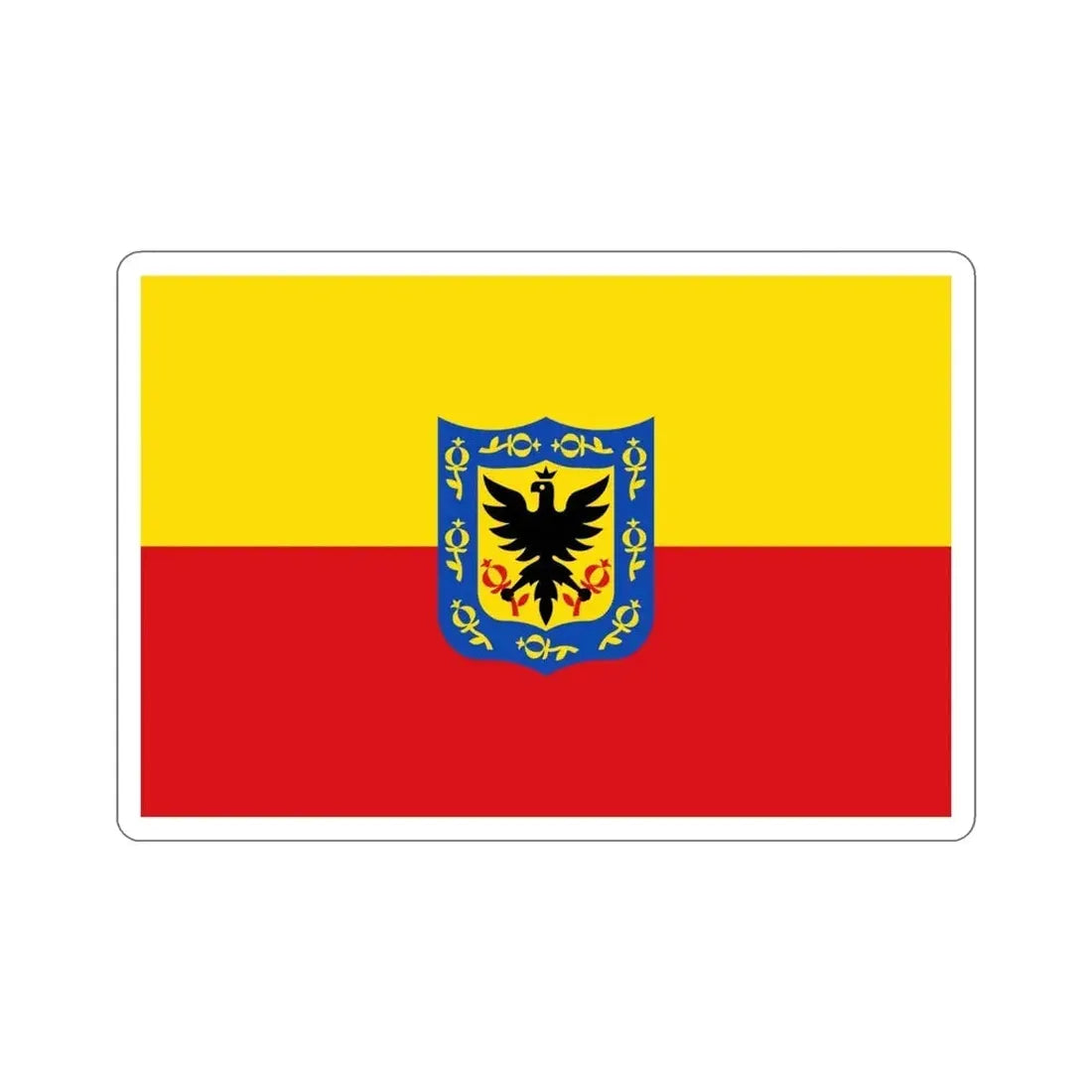 Flag of Bogotá Colombia STICKER Vinyl Die-Cut Decal - The Sticker Space