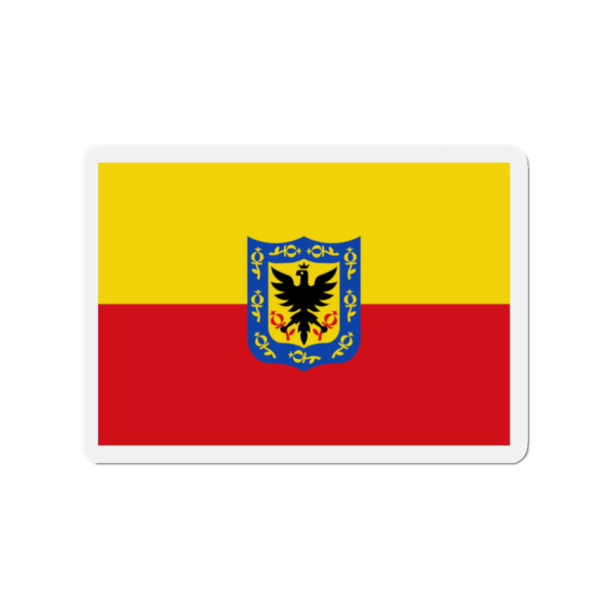 Flag of Bogotá Colombia - Die-Cut Magnet-2" x 2"-The Sticker Space