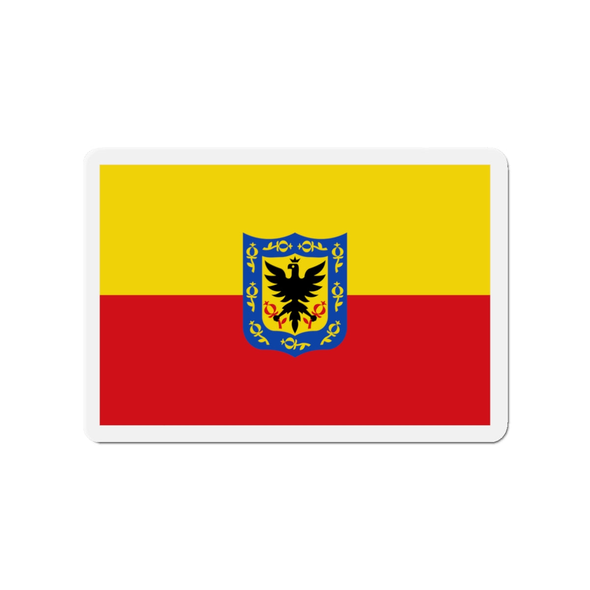 Flag of Bogotá Colombia - Die-Cut Magnet-3" x 3"-The Sticker Space