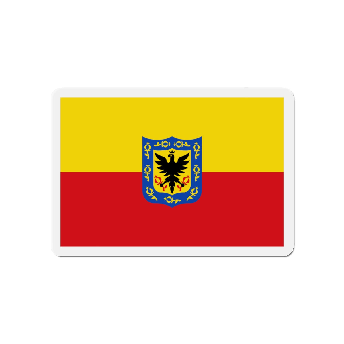 Flag of Bogotá Colombia - Die-Cut Magnet-4" x 4"-The Sticker Space