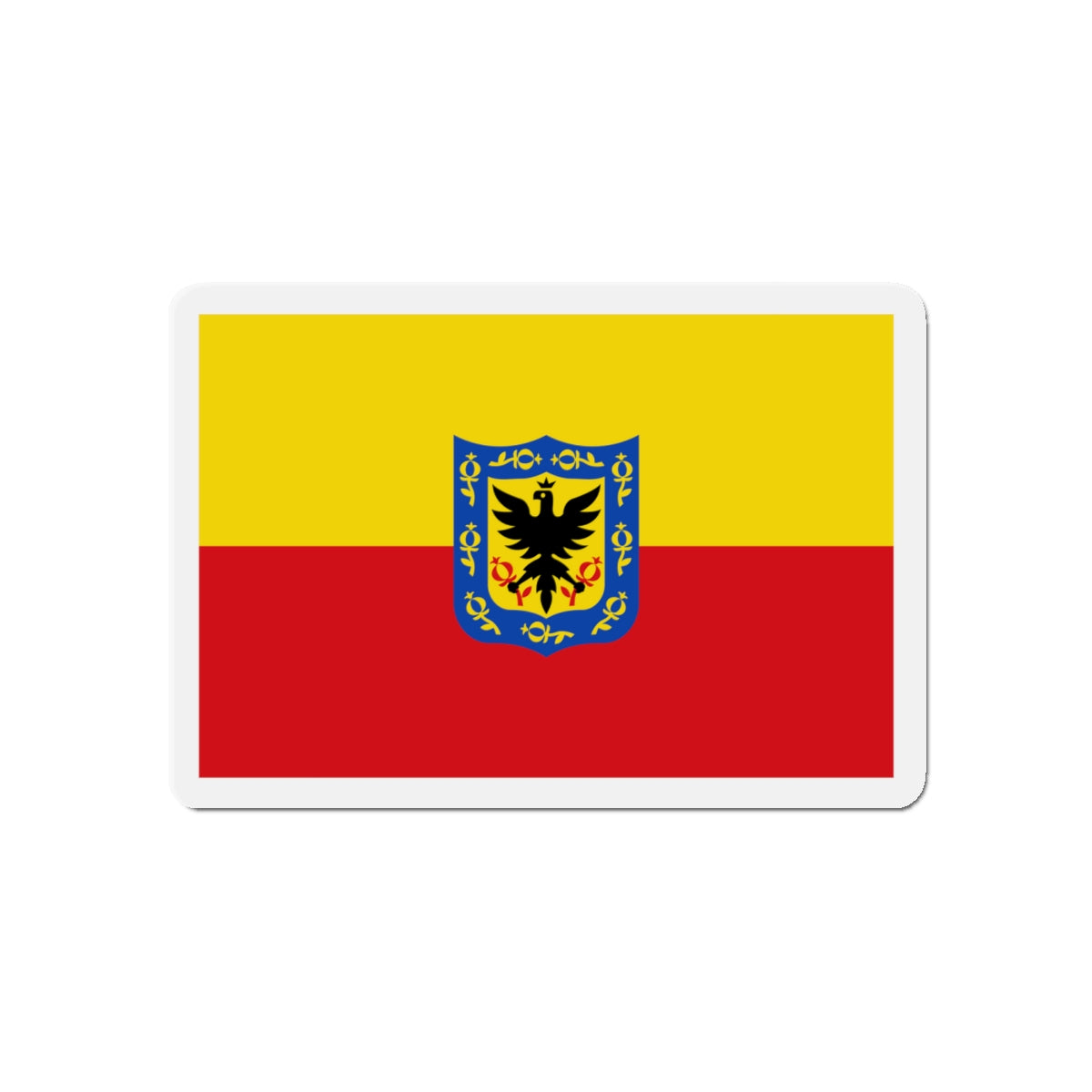 Flag of Bogotá Colombia - Die-Cut Magnet-5" x 5"-The Sticker Space