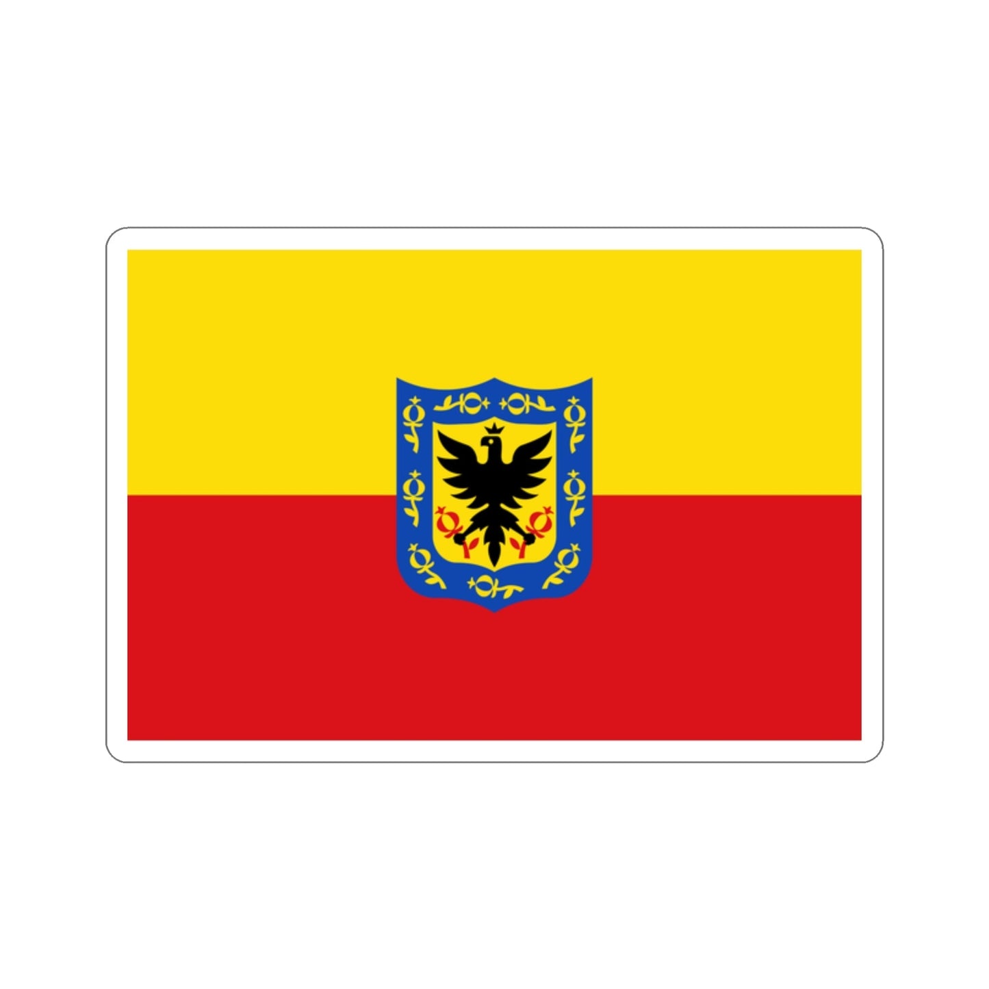 Flag of Bogotá Colombia STICKER Vinyl Die-Cut Decal-2 Inch-The Sticker Space