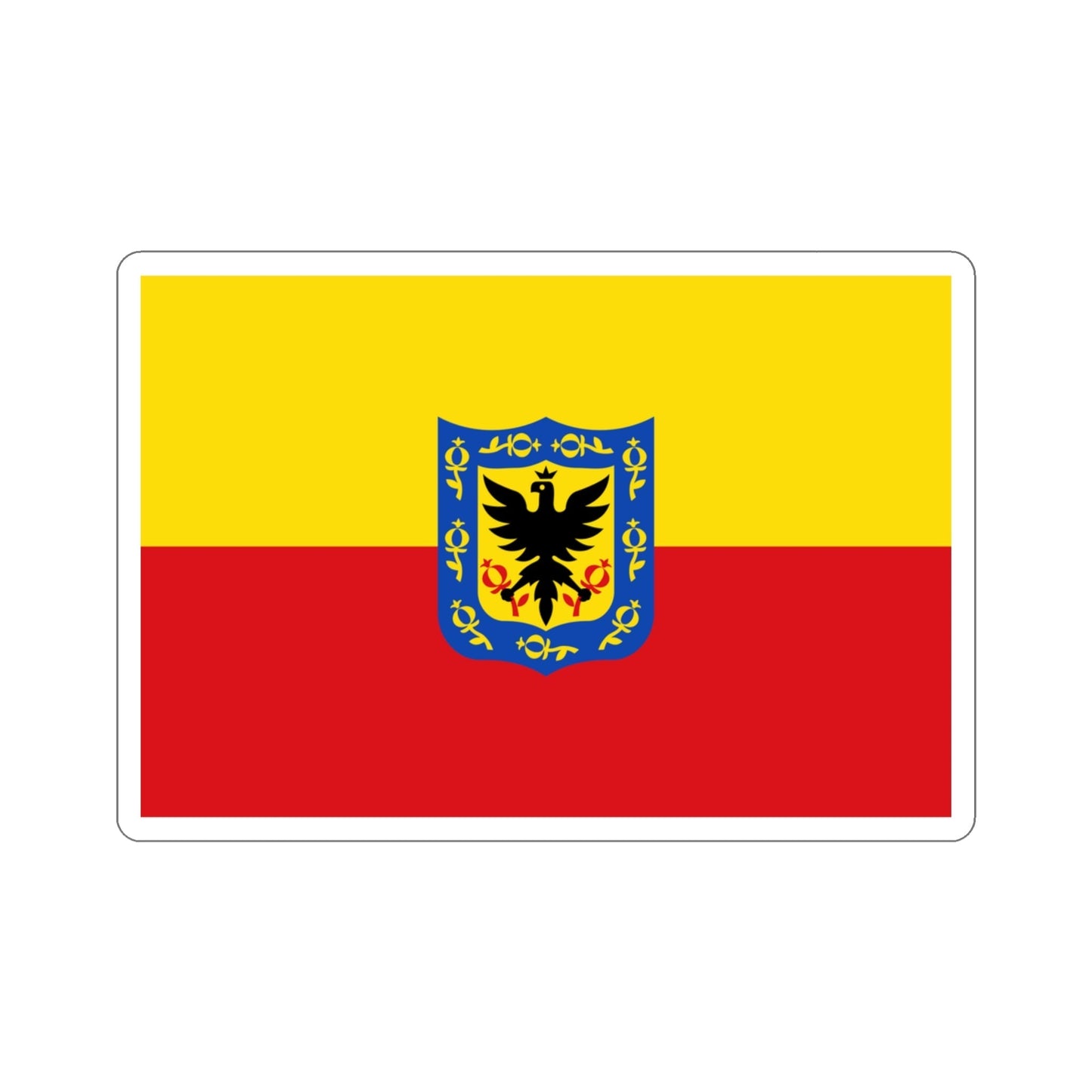 Flag of Bogotá Colombia STICKER Vinyl Die-Cut Decal-3 Inch-The Sticker Space