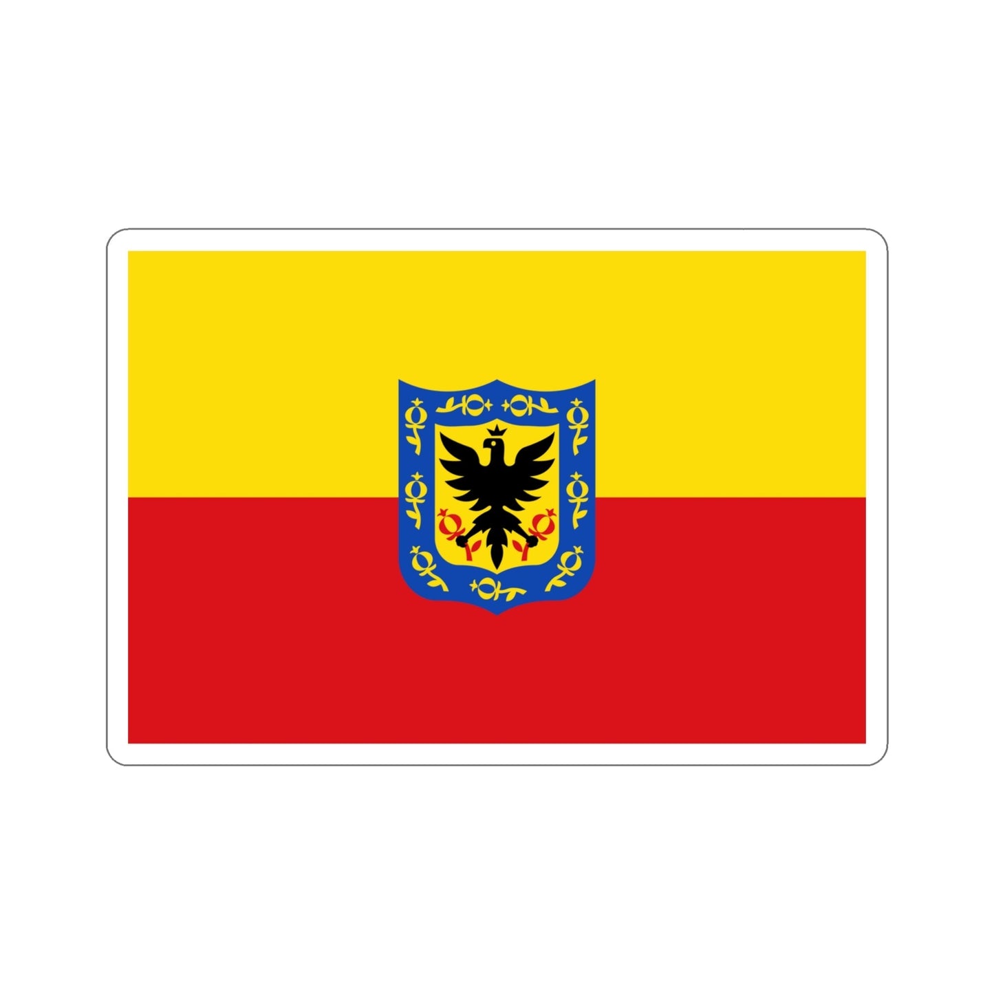 Flag of Bogotá Colombia STICKER Vinyl Die-Cut Decal-4 Inch-The Sticker Space