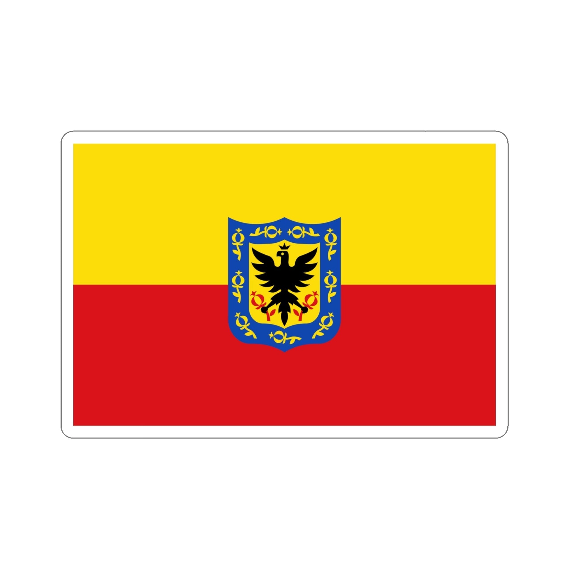 Flag of Bogotá Colombia STICKER Vinyl Die-Cut Decal-4 Inch-The Sticker Space