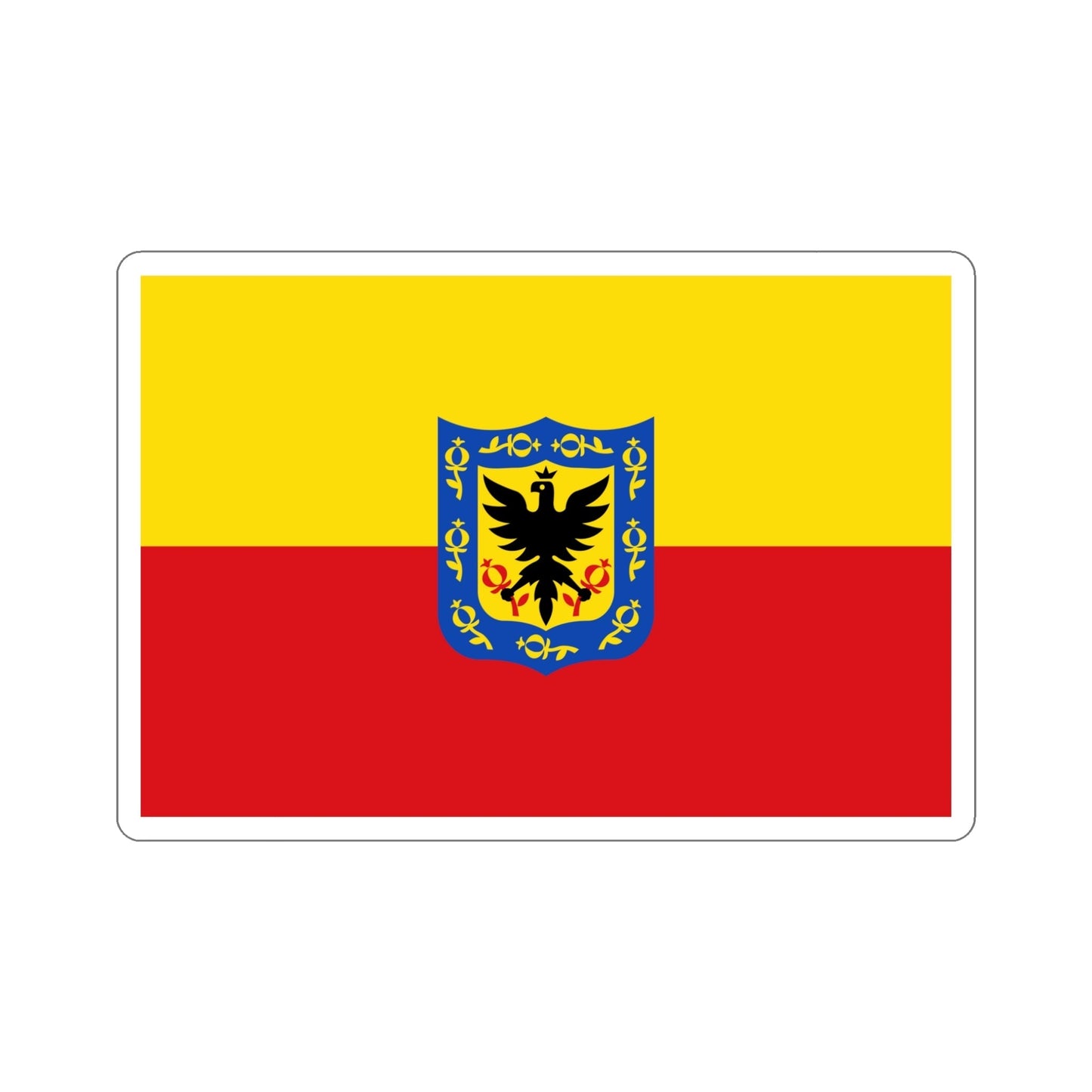 Flag of Bogotá Colombia STICKER Vinyl Die-Cut Decal-5 Inch-The Sticker Space