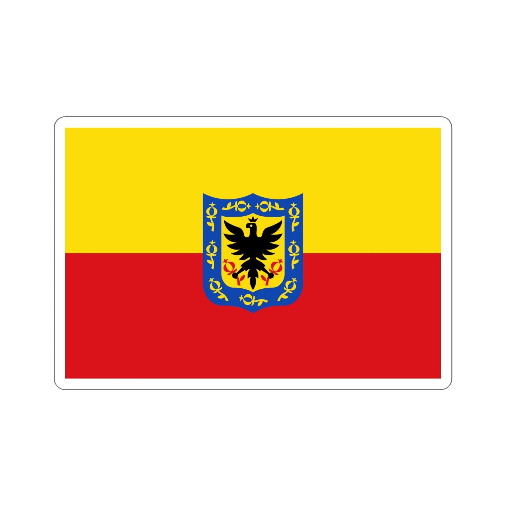 Flag of Bogotá Colombia STICKER Vinyl Die-Cut Decal-5 Inch-The Sticker Space