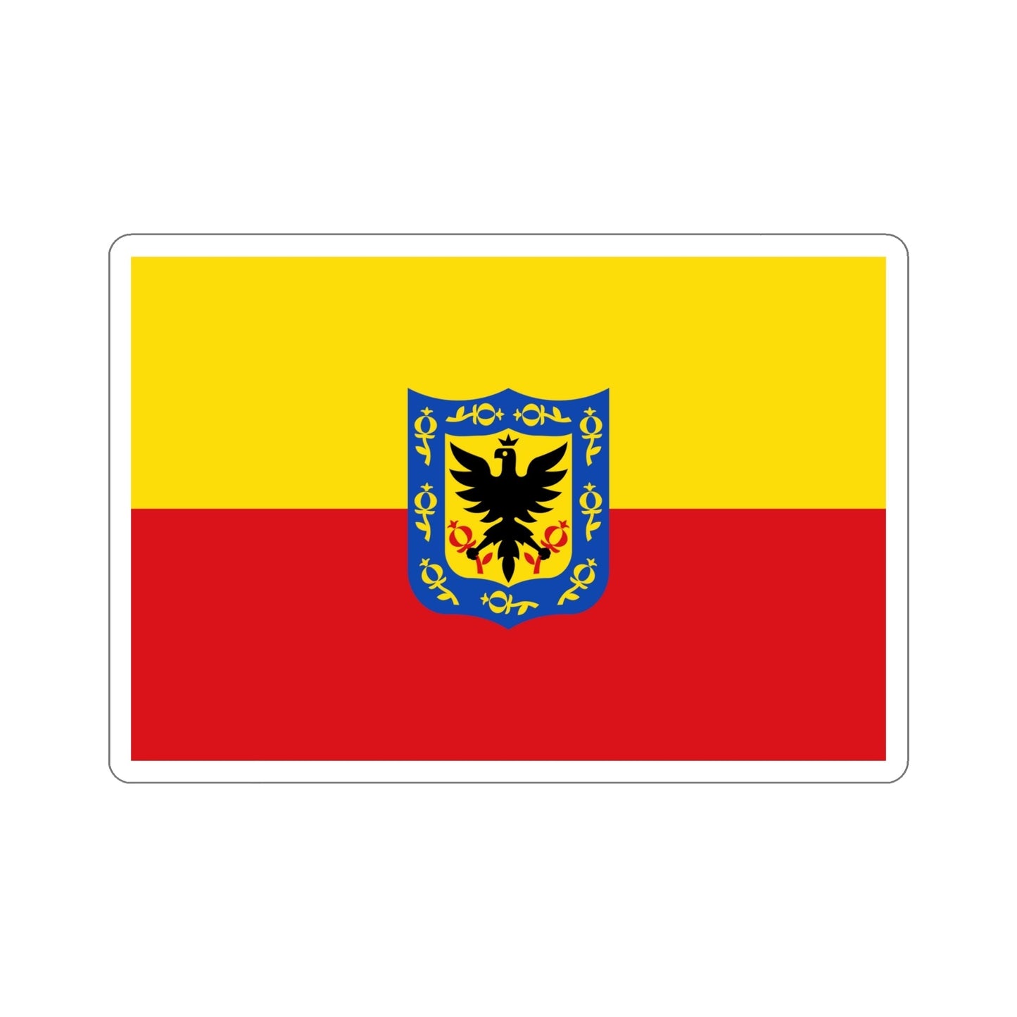 Flag of Bogotá Colombia STICKER Vinyl Die-Cut Decal-6 Inch-The Sticker Space