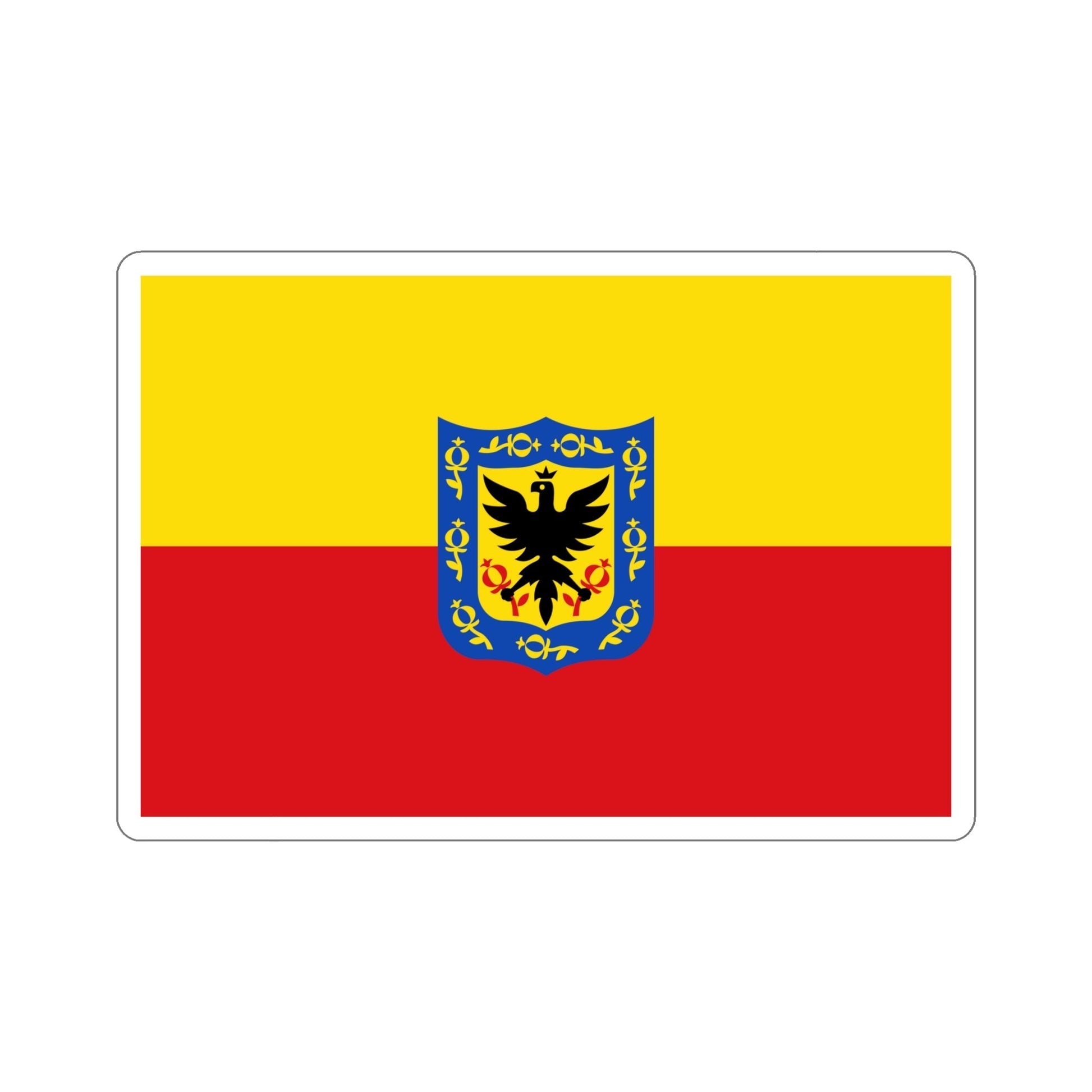 Flag of Bogotá Colombia STICKER Vinyl Die-Cut Decal-6 Inch-The Sticker Space