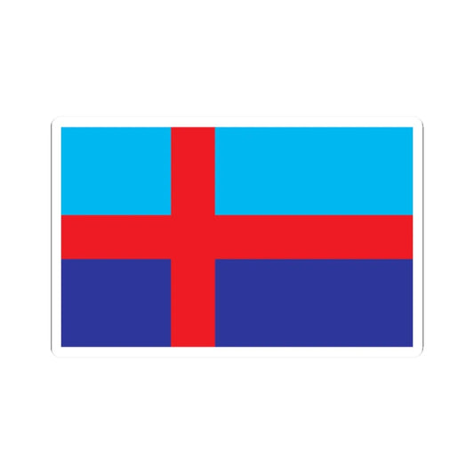 Flag of Bohuslan (Sweden) STICKER Vinyl Kiss-Cut Decal 2 Inch White - The Sticker Space