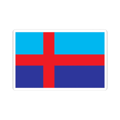 Flag of Bohuslan (Sweden) STICKER Vinyl Kiss-Cut Decal 4 Inch White - The Sticker Space