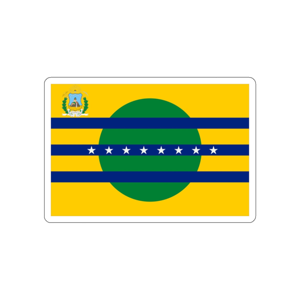 Flag of Bolívar Venezuela STICKER Vinyl Die-Cut Decal-White-The Sticker Space