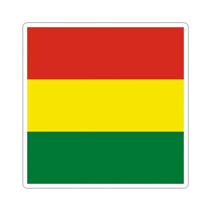 Flag of Bolivia 1-1 (Bolivia) STICKER Vinyl Kiss-Cut Decal 6 Inch White - The Sticker Space