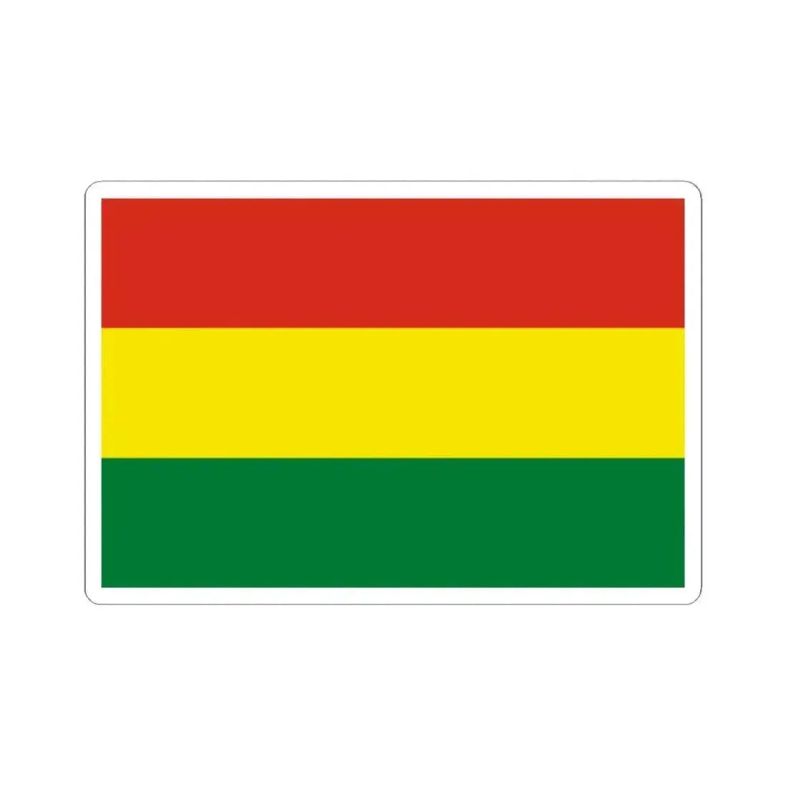 Flag of Bolivia 3-2 (Bolivia) STICKER Vinyl Kiss-Cut Decal 2 Inch White - The Sticker Space