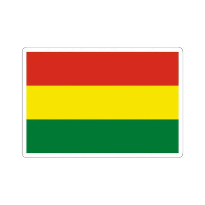 Flag of Bolivia 3-2 (Bolivia) STICKER Vinyl Kiss-Cut Decal 6 Inch White - The Sticker Space