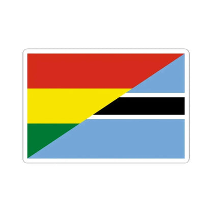 Flag of Bolivia and Botswana (Bolivia) STICKER Vinyl Kiss-Cut Decal 2 Inch White - The Sticker Space