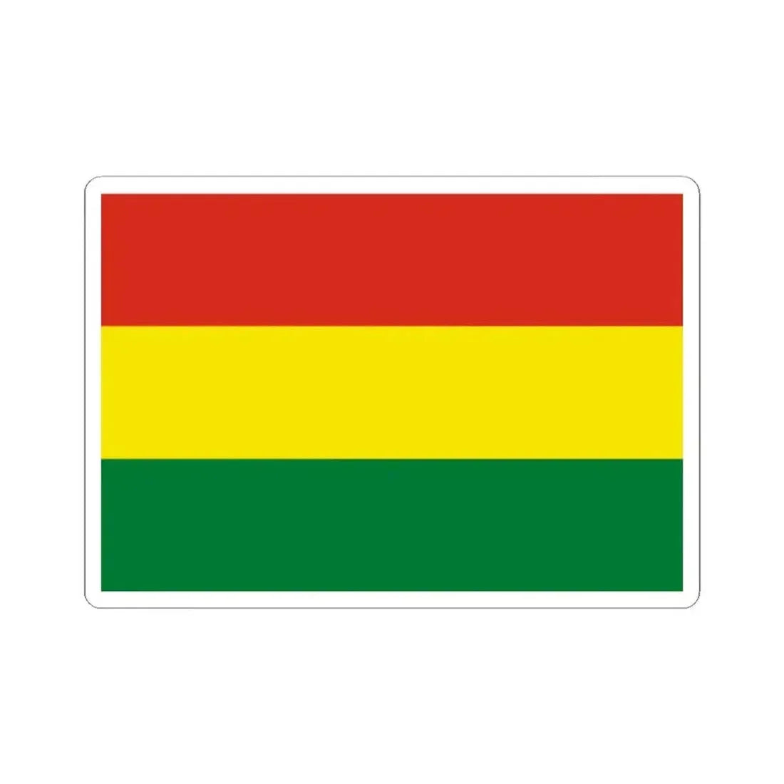 Flag of Bolivia (Bolivia) STICKER Vinyl Kiss-Cut Decal 2 Inch White - The Sticker Space