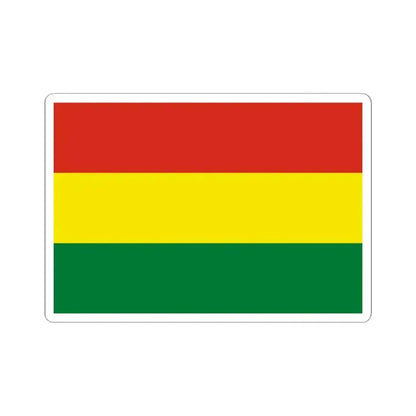 Flag of Bolivia (Bolivia) STICKER Vinyl Kiss-Cut Decal 3 Inch White - The Sticker Space