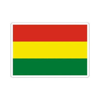 Flag of Bolivia (Bolivia) STICKER Vinyl Kiss-Cut Decal 4 Inch White - The Sticker Space
