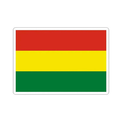 Flag of Bolivia (Bolivia) STICKER Vinyl Kiss-Cut Decal 6 Inch White - The Sticker Space