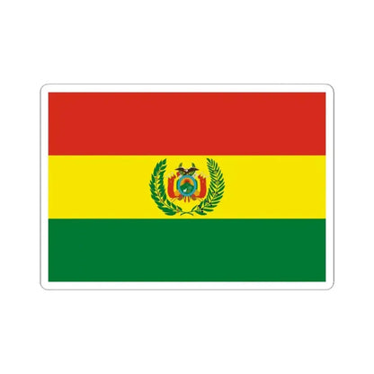 Flag of Bolivia military 2 (Bolivia) STICKER Vinyl Kiss-Cut Decal 3 Inch White - The Sticker Space