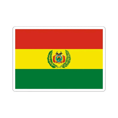 Flag of Bolivia military 2 (Bolivia) STICKER Vinyl Kiss-Cut Decal 4 Inch White - The Sticker Space