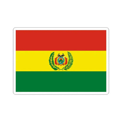 Flag of Bolivia military 2 (Bolivia) STICKER Vinyl Kiss-Cut Decal 6 Inch White - The Sticker Space