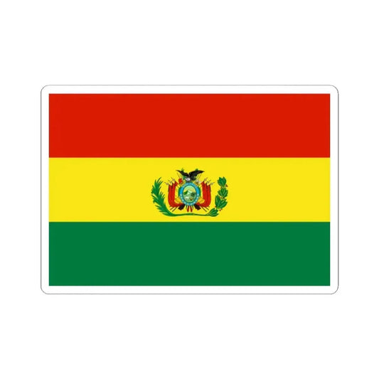 Flag of Bolivia military (Bolivia) STICKER Vinyl Kiss-Cut Decal 2 Inch White - The Sticker Space
