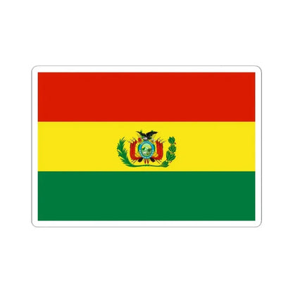 Flag of Bolivia military (Bolivia) STICKER Vinyl Kiss-Cut Decal 3 Inch White - The Sticker Space